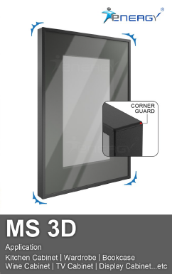 Aluminium Glass Door (MS 3D)